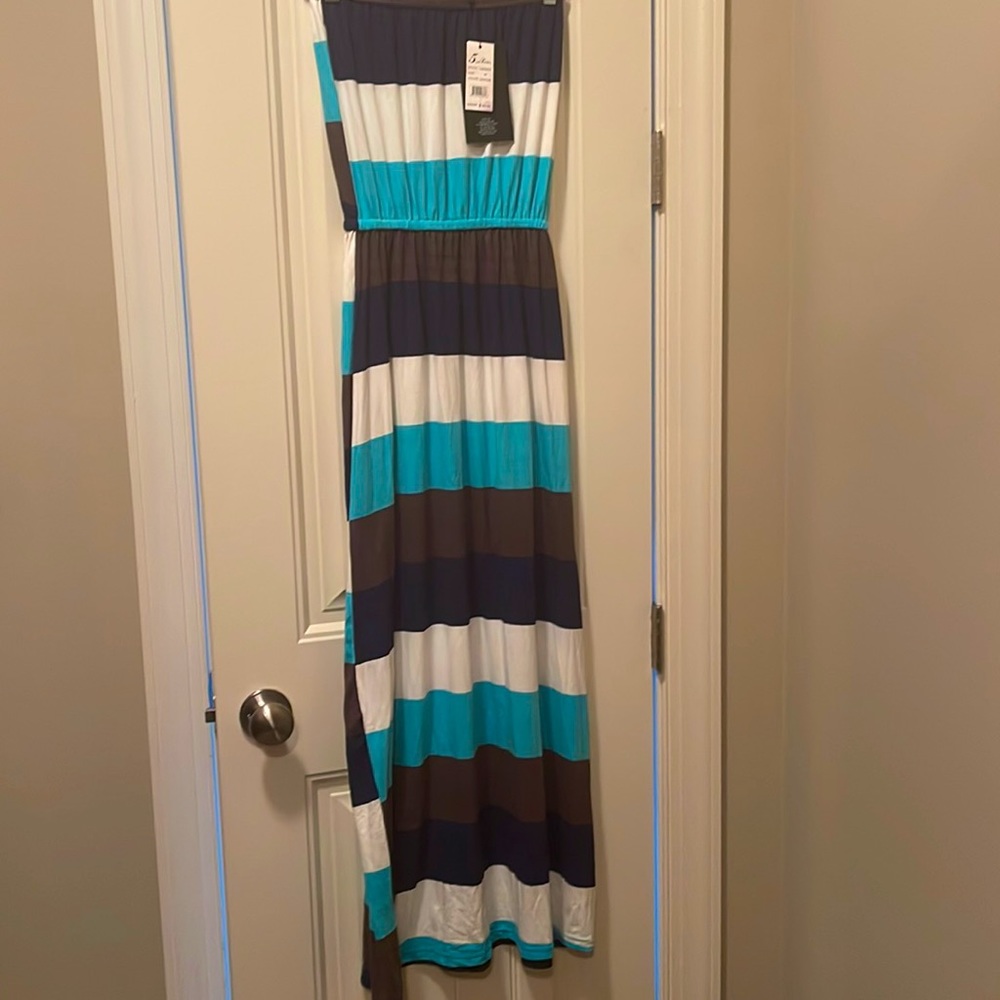 Brand new women’s strapless maxi